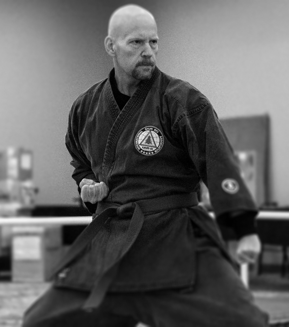 Man performing a Kata